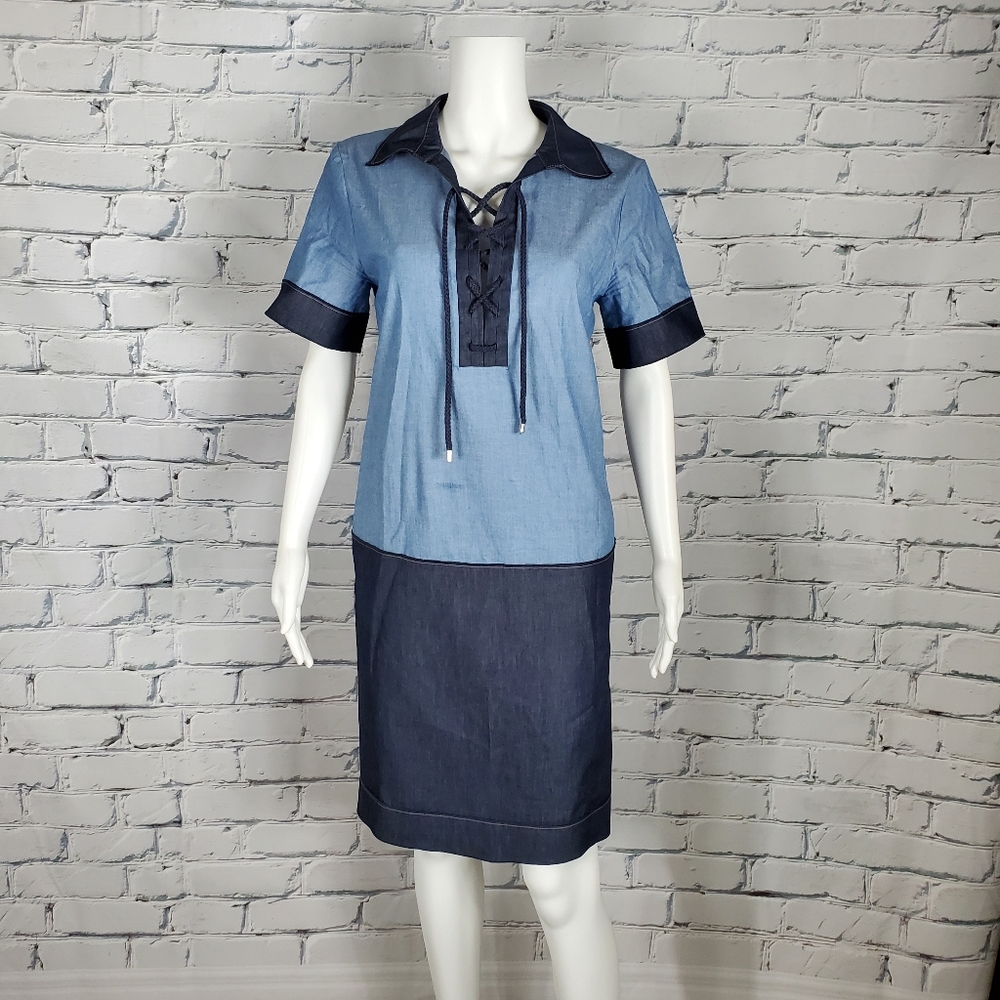 Escada Sport Chambray Shift Dress